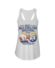 Best Dad Ever Old English Sheepdog Ladies Flowy Tank tile