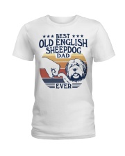 Best Dad Ever Old English Sheepdog Ladies T-Shirt tile
