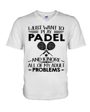 Ignore Adult Problems - Padel V-Neck T-Shirt tile