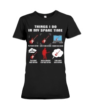 Spare Time - Bass Guitar Premium Fit Ladies Tee tile