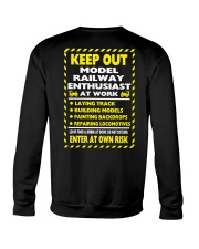 Model Railway Keep Out Crewneck Sweatshirt tile