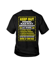 Model Railway Keep Out Youth T-Shirt tile