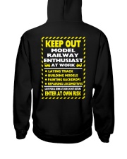 Model Railway Keep Out Hooded Sweatshirt tile
