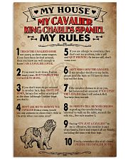 My House My Rule Cavalier King Charles Spaniel 11x17 Poster front