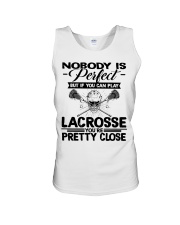 Nobody Is Perfect - Lacrosse Unisex Tank tile