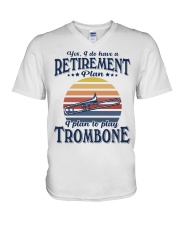 Have Retirement Plan Trombone V-Neck T-Shirt tile