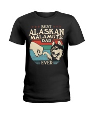 Best Dad Ever - Alaskan Malamute Ladies T-Shirt tile
