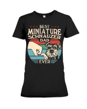 Best Dad Ever - Miniature Schnauzer Premium Fit Ladies Tee tile