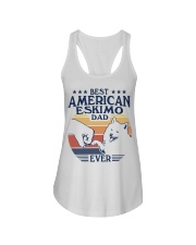Best Dad Ever American Eskimo Dog Ladies Flowy Tank tile