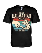 Best Mom Ever - Dalmatian V-Neck T-Shirt tile