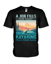 Kayaking - Fills Your Soul V-Neck T-Shirt tile