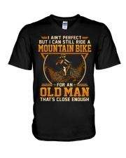 Mountain Biking - Ain't Perfect V-Neck T-Shirt tile