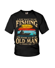 Fishing - Old Man Problems Youth T-Shirt tile