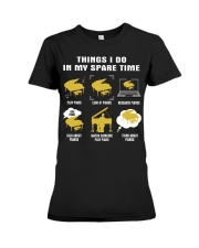 Spare Time - Piano Premium Fit Ladies Tee tile