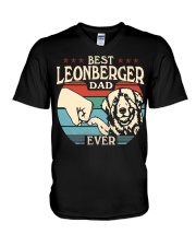 Best Dad Ever - Leonberger V-Neck T-Shirt tile