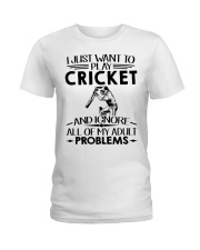 Ignore Adult Problems - Cricket Ladies T-Shirt tile