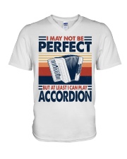I May Not Be Perfect Accordion V-Neck T-Shirt tile