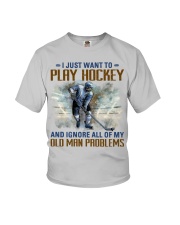 Ice Hockey - Old Man Problems Youth T-Shirt tile