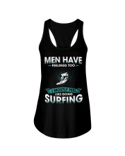 Men Have Feelings - Surfing Ladies Flowy Tank tile