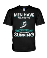 Men Have Feelings - Surfing V-Neck T-Shirt tile