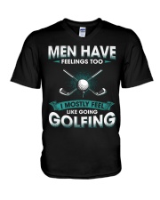 Men Have Feelings - Golf V-Neck T-Shirt tile