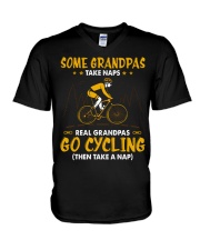 Cycling - Grandpas Take Naps V-Neck T-Shirt tile