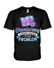 Orienteering - Best Solution V-Neck T-Shirt tile