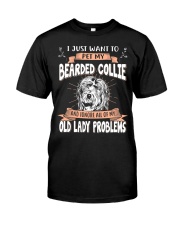 I Just Want To Pet My Bearded Collie Premium Fit Mens Tee tile