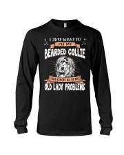 I Just Want To Pet My Bearded Collie Long Sleeve Tee tile