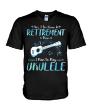 Ukulele - Retirement Plan V-Neck T-Shirt tile