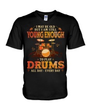 Drums - Young Enough V-Neck T-Shirt tile