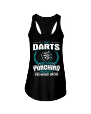 Punching People Is Frowned Upon Darts Ladies Flowy Tank tile