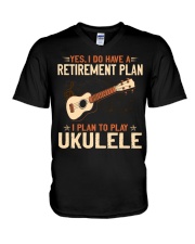 Ukulele - Retirement Plan V-Neck T-Shirt tile