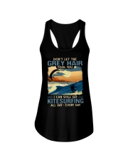Kitesurfing - Grey hair fool you Ladies Flowy Tank tile
