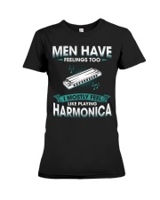 Men Have Feelings - Harmonica Premium Fit Ladies Tee tile