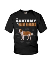 Dog Anatomy - Saint Bernard Youth T-Shirt tile