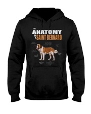 Dog Anatomy - Saint Bernard Hooded Sweatshirt tile