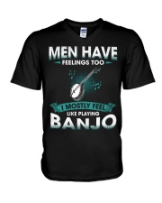 Men Have Feelings - Banjo V-Neck T-Shirt tile