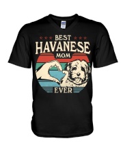 Best Dog Mom Havanese V-Neck T-Shirt tile