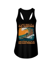Surfing - Old Man Problems Ladies Flowy Tank tile
