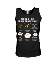 Spare Time - Skiing Unisex Tank tile