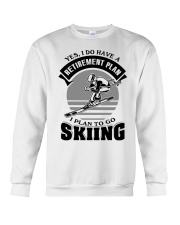 Retirement Plan Skiing Crewneck Sweatshirt tile