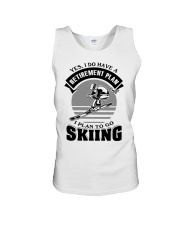 Retirement Plan Skiing Unisex Tank tile