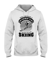 Retirement Plan Skiing Hooded Sweatshirt tile