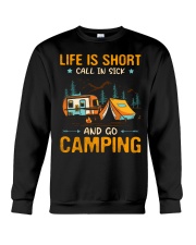 Camping - Life Is Short Crewneck Sweatshirt tile