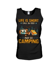 Camping - Life Is Short Unisex Tank tile