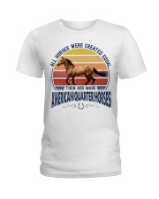 Horse Created Equal - American Quarter Horses Ladies T-Shirt tile