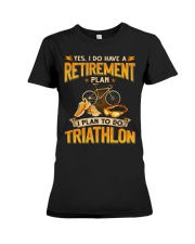 Retirement Plan Triathlon Premium Fit Ladies Tee tile