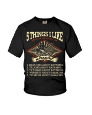 5 Things I Like - Kayaking Youth T-Shirt tile