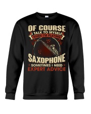 Of Course I Talk To Myself Saxophone Crewneck Sweatshirt tile